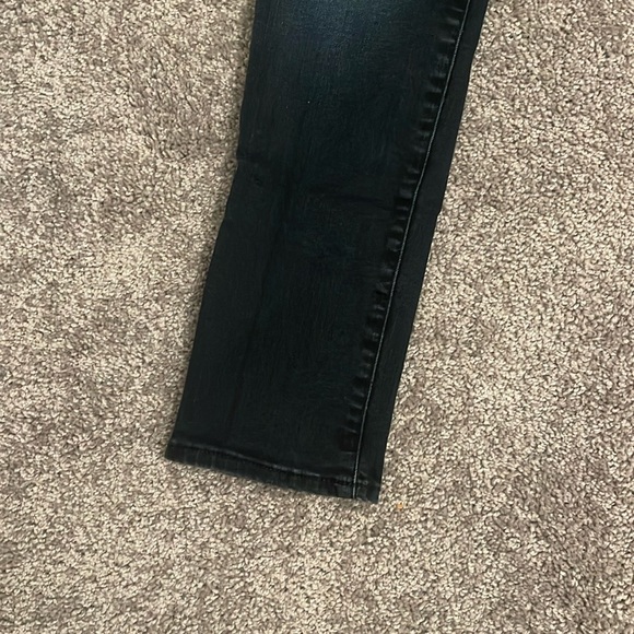Mavi Gold Ada Mid Rise Dark Blue Wash Boyfriend Jeans 24X27 - Picture 9 of 14